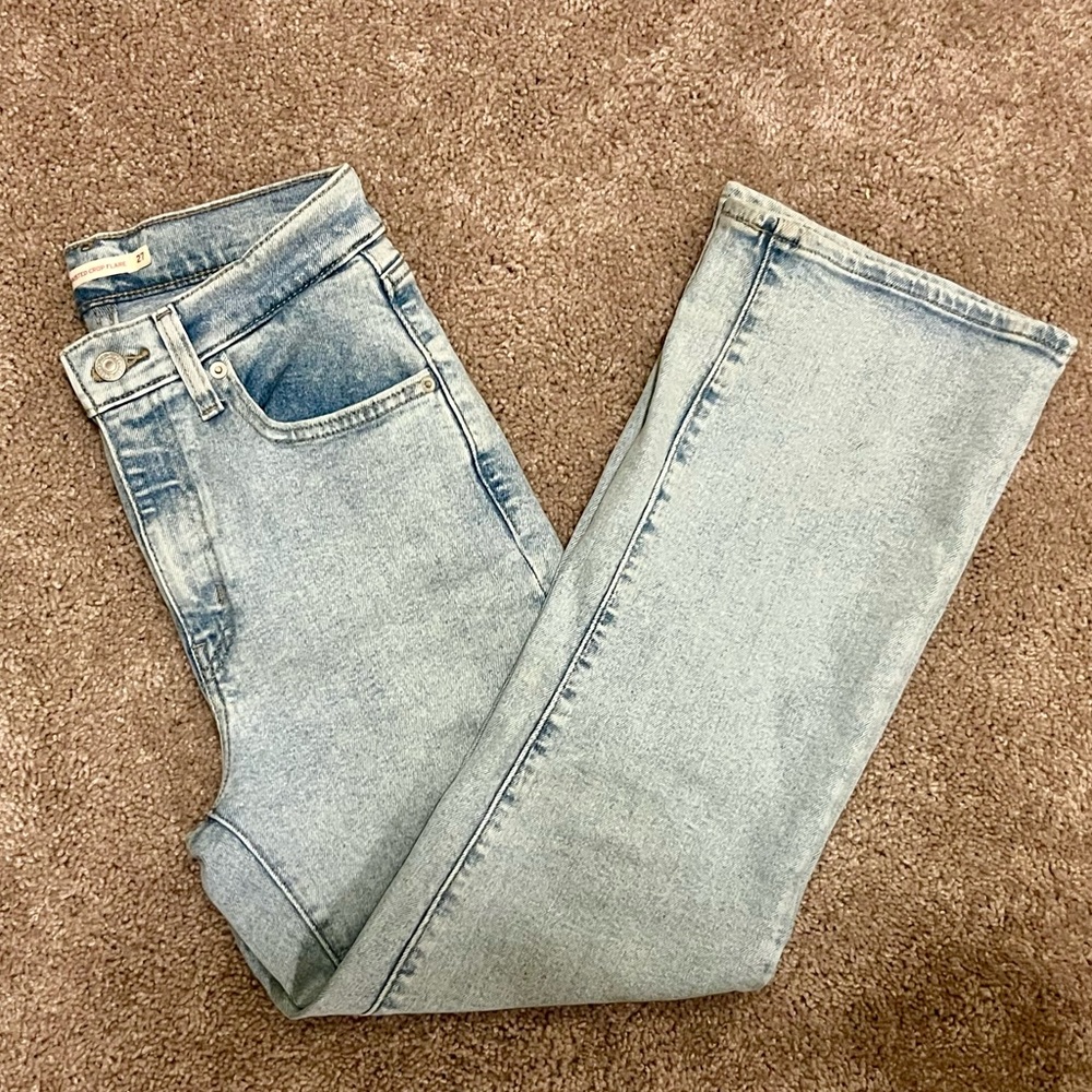 Levi Strauss high waisted crop flare jean